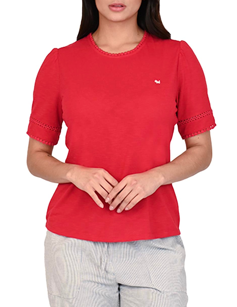 Playera manga corta Jordania cuello redondo para mujer 2